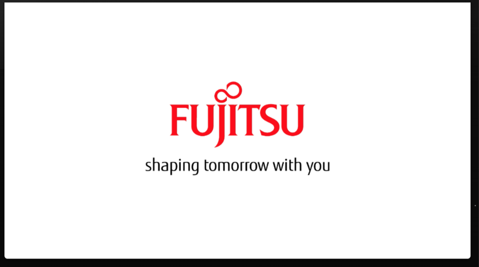 Fujitsu brand title card